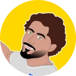 Sticker illustrant un des co-fondateurs de l'agence digitale, Quentin, représentant l'expertise en création de sites web et développement web.