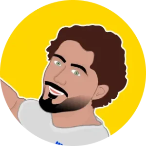 Quentin's Sticker Sticker illustrant un des co-fondateurs de l'agence digitale, Quentin, représentant l'expertise en création de sites web et développement web.